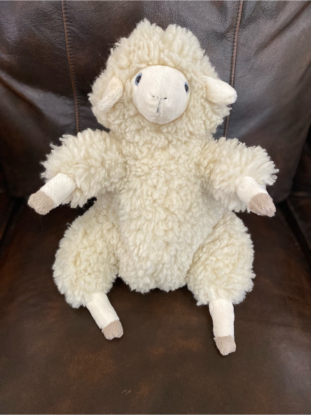 Jellycat Bibbly Bobbly Sheep B2SH Retired Farm Animal Plush Collectible about14"